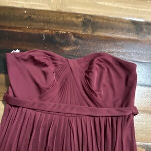 Elegant Burgundy Infinity Dress